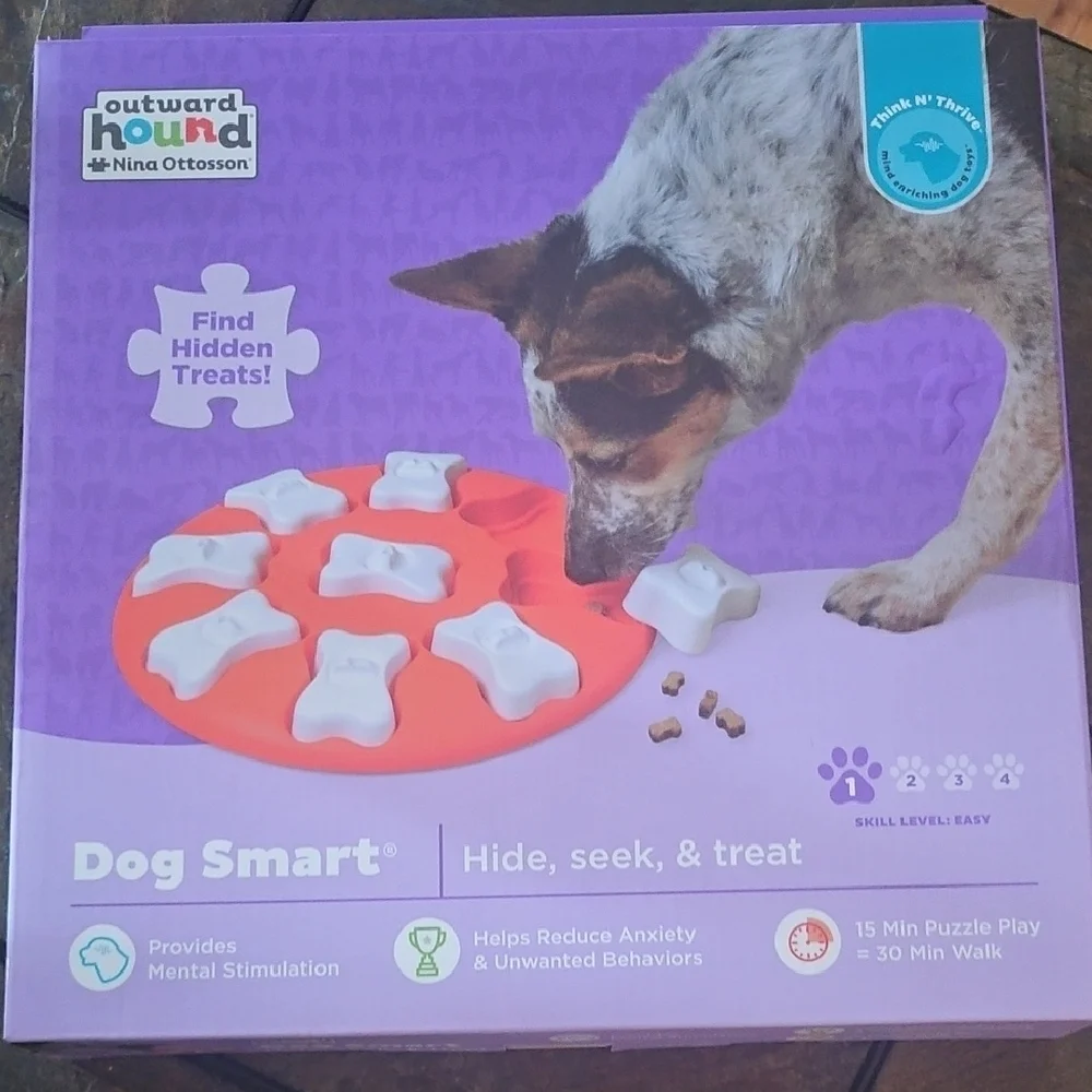 Outward Hound Dog Smart Orange and White Level 1 Puzzle NIB